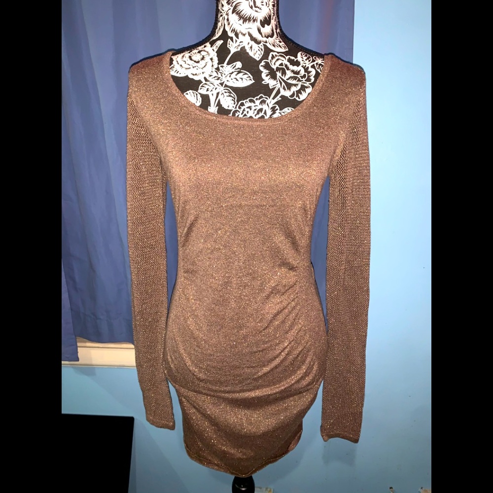 Glitter Long Sleeve Dress